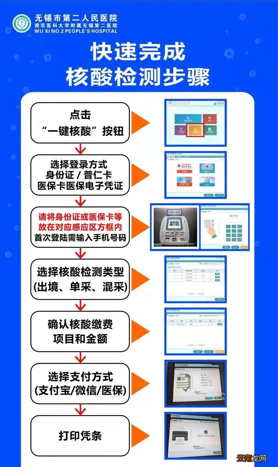 无锡市第二人民医院核酸检测预约+采样时间