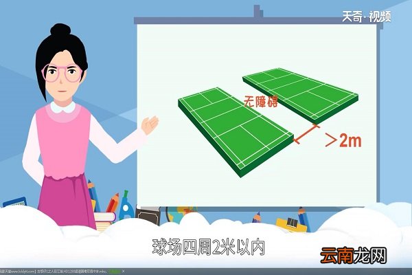羽毛球场地尺寸 羽毛球场多大