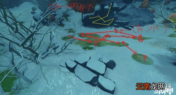 原神雪葬之都近郊解谜技巧 原神雪葬之都近郊宝箱怎么拿
