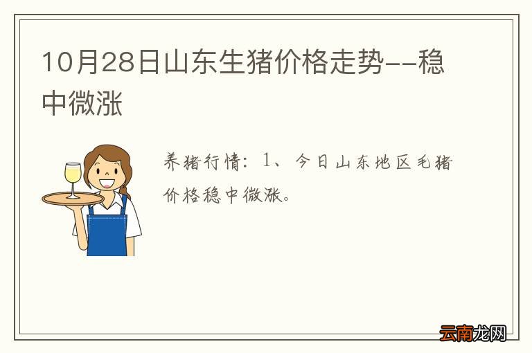 10月28日山东生猪价格走势--稳中微涨