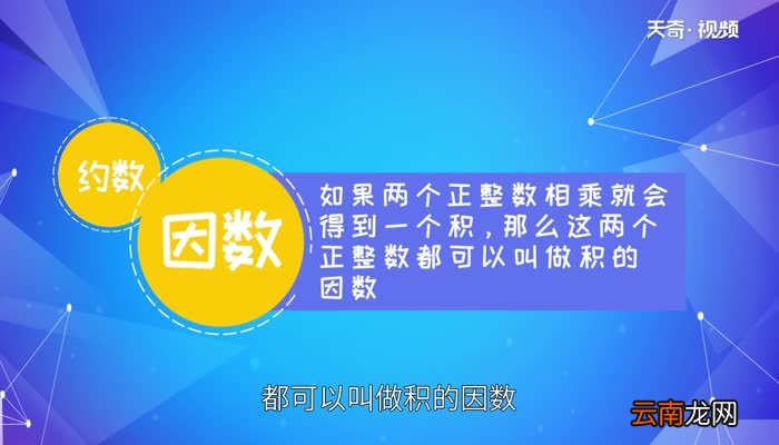 因数是什么 什么是因数