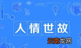 人情世故什么意思 人情世故成语出处