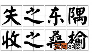 失之东隅收之桑榆的意思 失之东隅收之桑榆的解释及出处