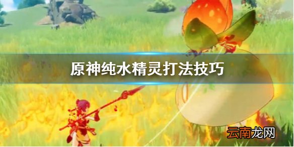 原神纯水精灵怎么打 原神纯水精灵打法技巧