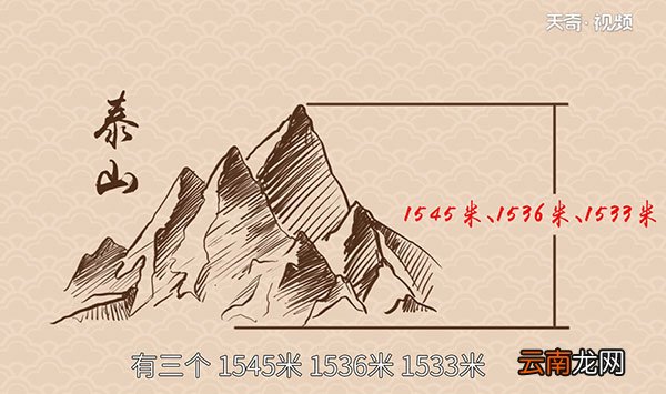 泰山海拔多少米