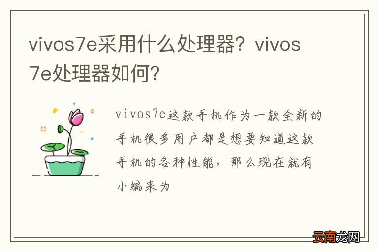 vivos7e采用什么处理器？vivos7e处理器如何？