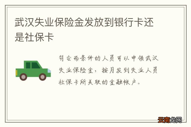 武汉失业保险金发放到银行卡还是社保卡