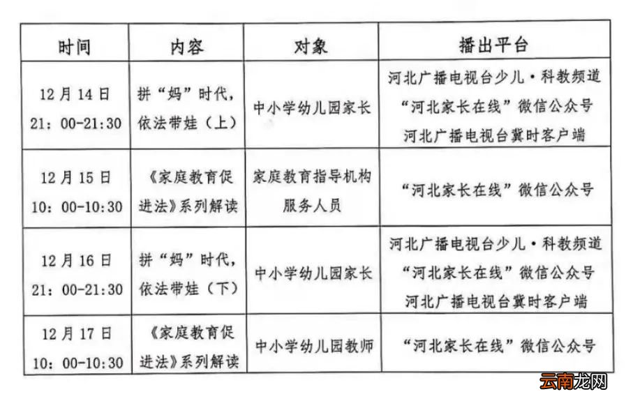 河北广播电视台冀时客户端家庭教育促进法系列解读播出时间