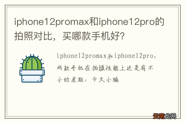 iphone12promax和iphone12pro的拍照对比，买哪款手机好？