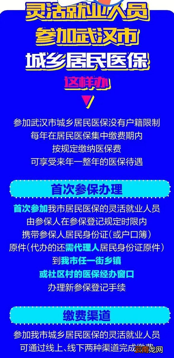 政策+渠道 武汉灵活就业人员医保参保缴费指南