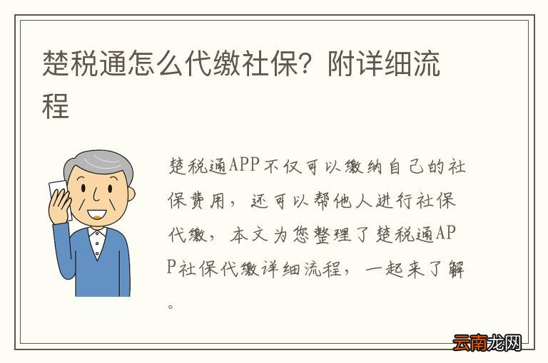 楚税通怎么代缴社保？附详细流程