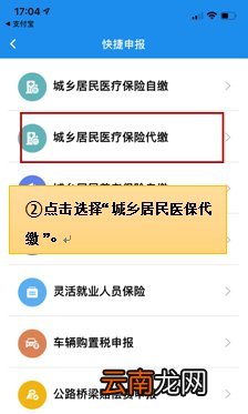 附图解 楚税通城乡居民医疗保险缴费操作指引