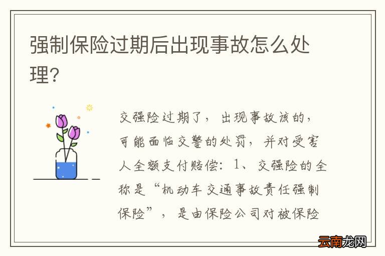 强制保险过期后出现事故怎么处理?