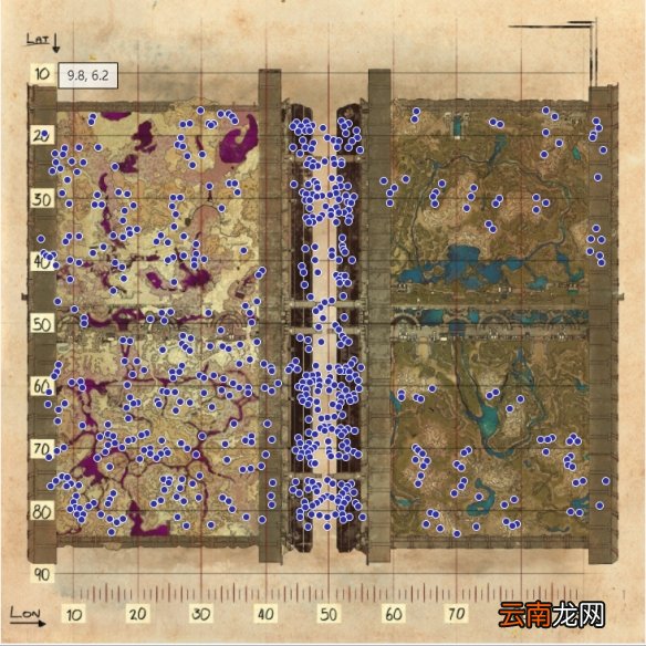 方舟生存进化创世纪2资源在哪 方舟生存进化资源分布图一览