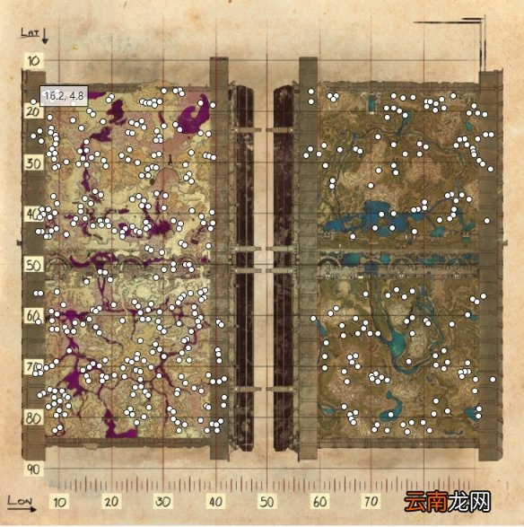 方舟生存进化创世纪2资源在哪 方舟生存进化资源分布图一览