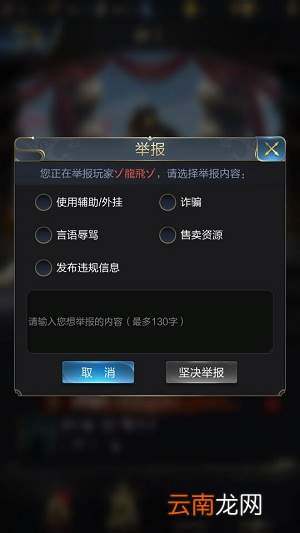 乱世王者举报功能介绍 举报系统如何使用
