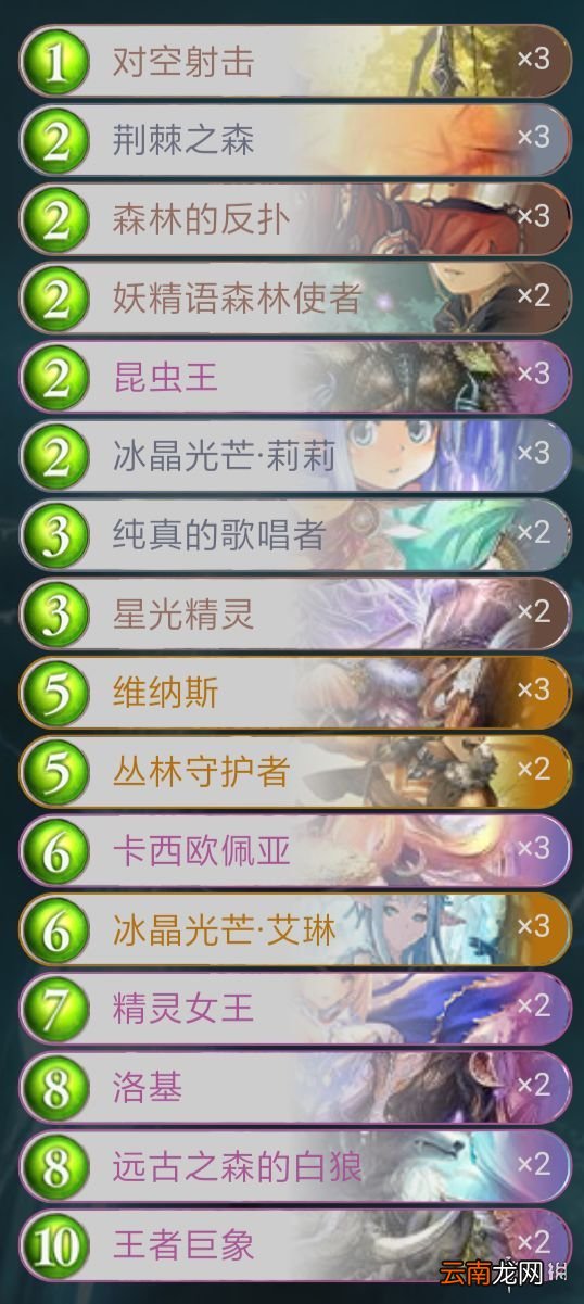 影之诗精灵控制卡组怎么构建 妖精慢速卡组构筑思路