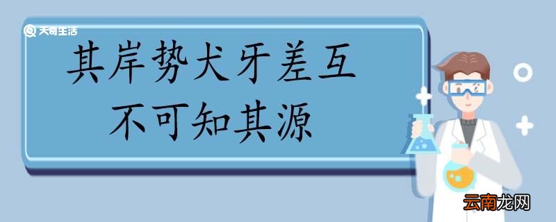 其岸势犬牙差互不可知其源翻译 其岸势犬牙差互不可知其源的翻译