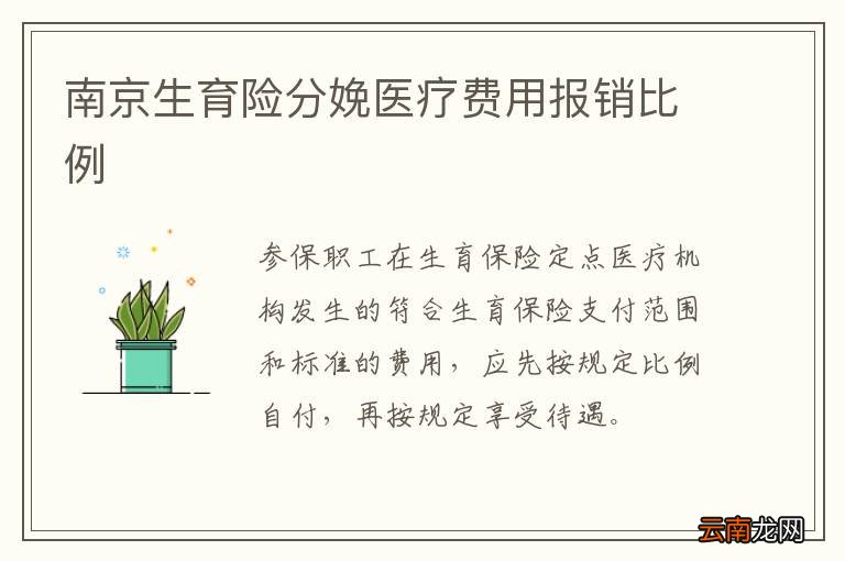 南京生育险分娩医疗费用报销比例