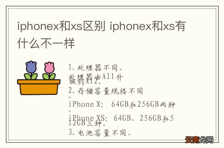 iphonex和xs区别 iphonex和xs有什么不一样