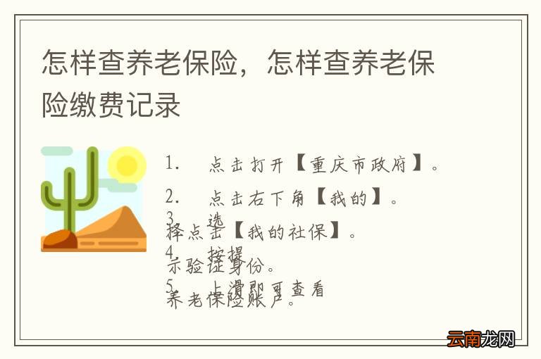 怎样查养老保险，怎样查养老保险缴费记录