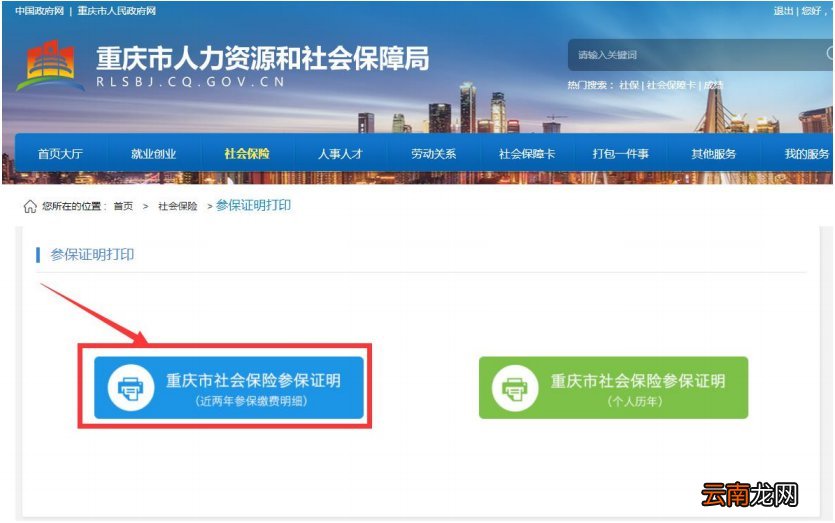 重庆社保流水网上打印流程