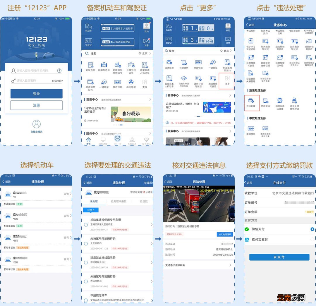 北京非现场违章怎么交罚款