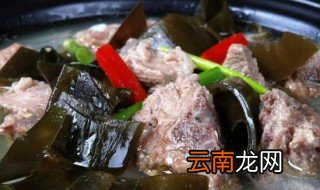 筒子骨炖海带怎么做 孩子见了再也不挑食了
