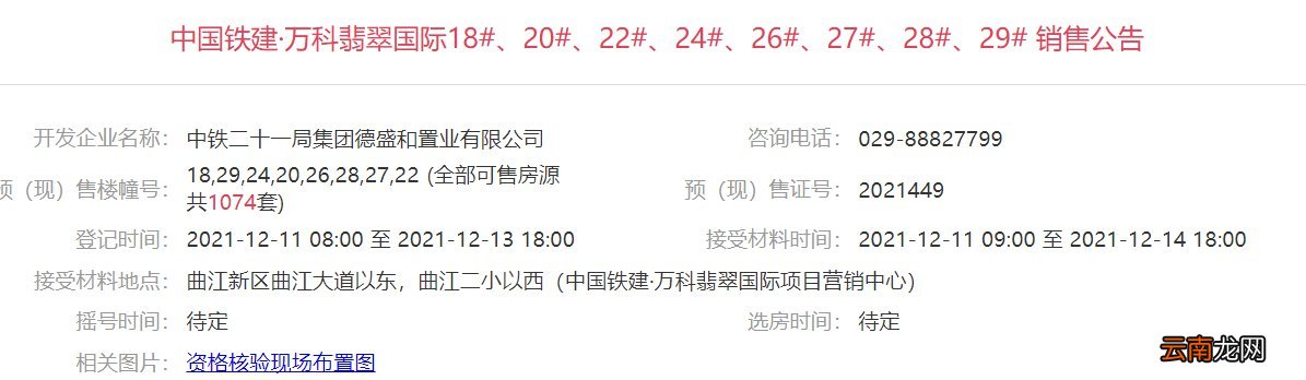 西安万科翡翠国际最新消息