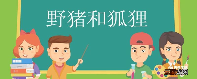 野猪和狐狸告诉我们了什么道理 野猪和狐狸告诉我们的道理