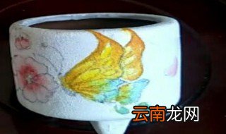 手绘花盆 蝶恋花基础盆绘教程
