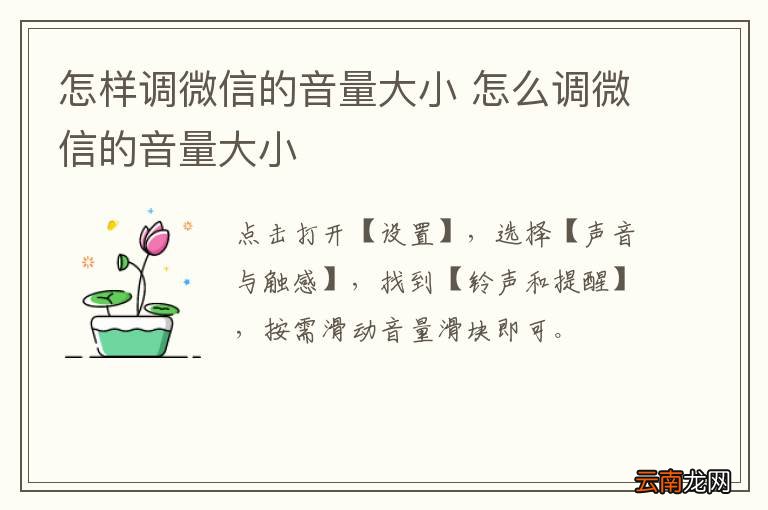 怎样调微信的音量大小 怎么调微信的音量大小