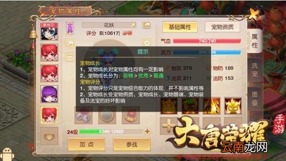 大唐荣耀手游怎么判断宠物好坏 三步判断宝宝好坏技巧