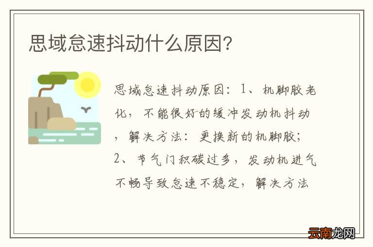 思域怠速抖动什么原因?