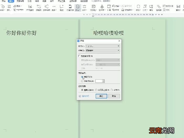 word页码设置怎么设置连续页码 设置连续页码