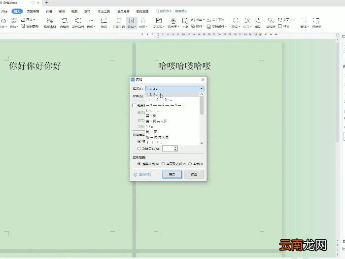 word页码设置了1全是1怎么改成1.2.3