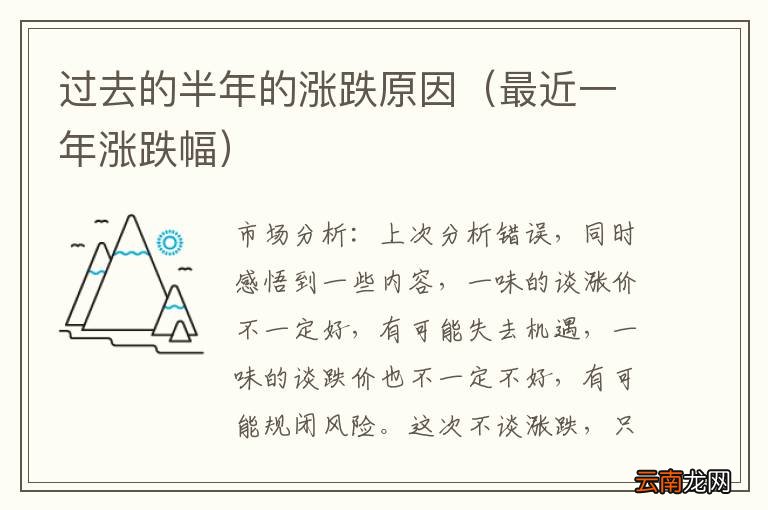 最近一年涨跌幅 过去的半年的涨跌原因
