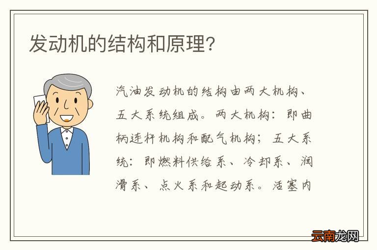 发动机的结构和原理?