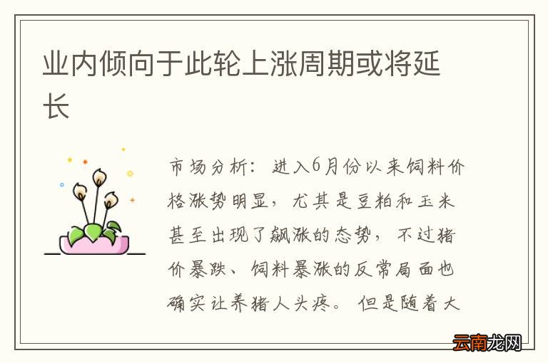 业内倾向于此轮上涨周期或将延长