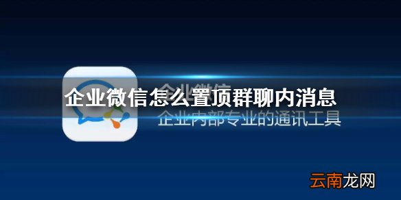 企业微信怎么置顶群聊内消息 企业微信群聊内消息置顶攻略