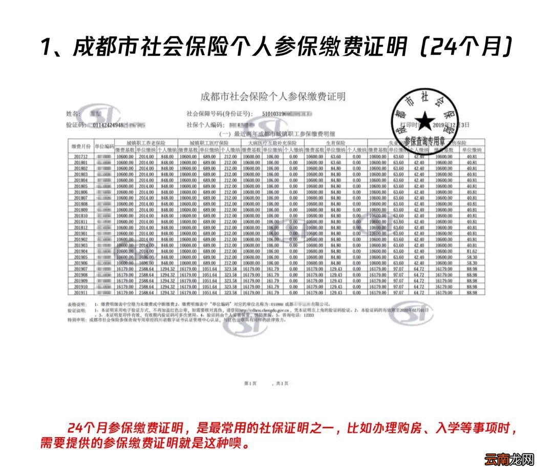 成都积分入户社保加分证明材料