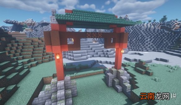 我的世界手游简易中式牌坊建造图文攻略 简易中式牌坊怎么建