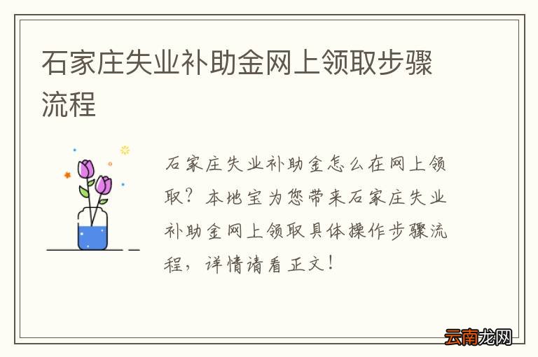 石家庄失业补助金网上领取步骤流程