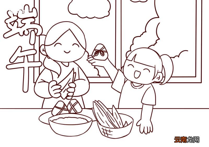 以端午节为主题的简笔画 端午节简笔画