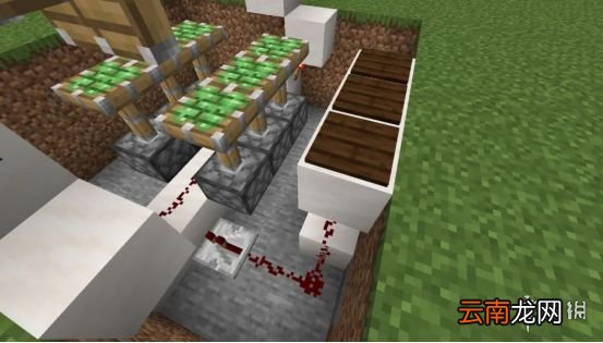 我的世界手游活塞门制作图文攻略 我的世界手游活塞门怎么建