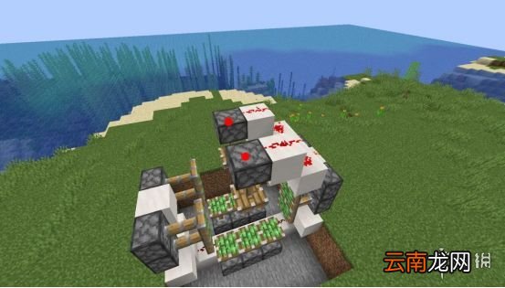 我的世界手游活塞门制作图文攻略 我的世界手游活塞门怎么建