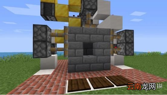 我的世界手游活塞门制作图文攻略 我的世界手游活塞门怎么建