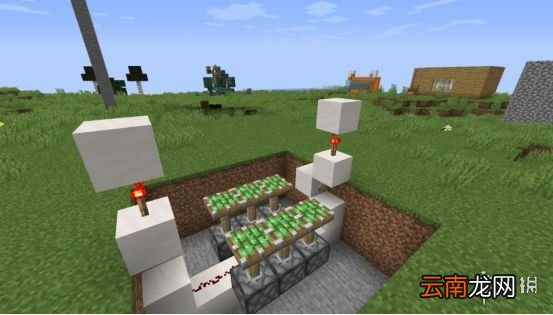 我的世界手游活塞门制作图文攻略 我的世界手游活塞门怎么建