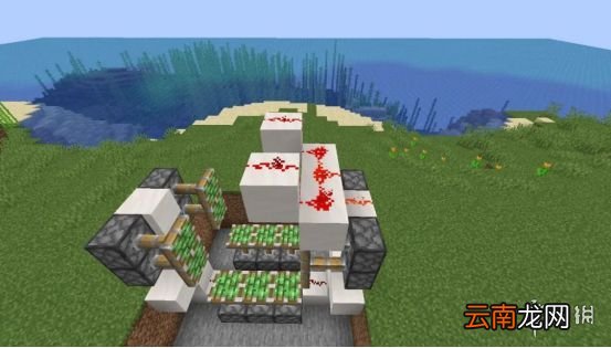 我的世界手游活塞门制作图文攻略 我的世界手游活塞门怎么建