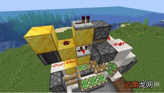 我的世界手游活塞门制作图文攻略 我的世界手游活塞门怎么建